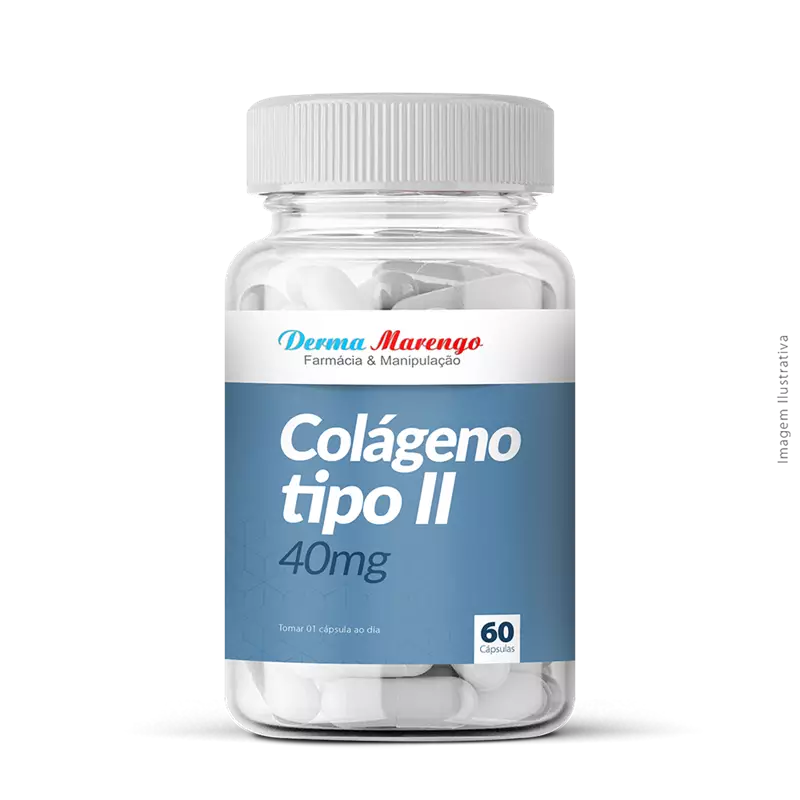 Colágeno Tipo II 40mg 60 Cápsulas