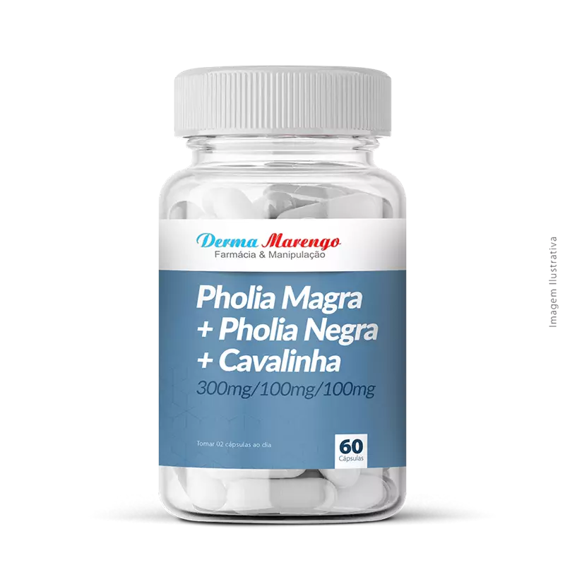 Pholia Magra + Pholia Negra + Cavalinha 60 Cápsulas
