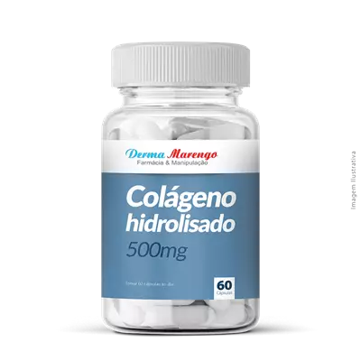 Colágeno Hidrolisado 500mg 60 Cápsulas