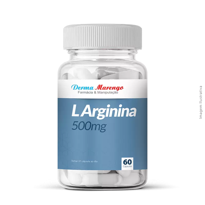 L Arginina 500mg 60 Cápsulas